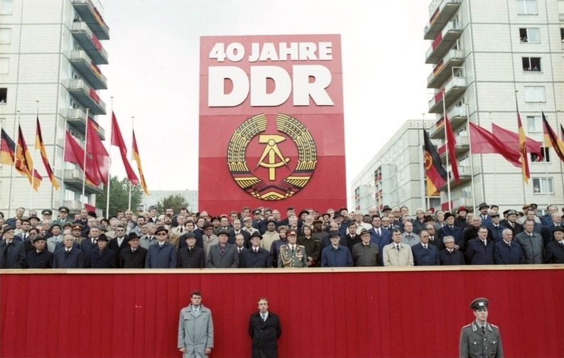 Klaus Franke, Čestný sprievod Národnej ľudovej armády, 40. výročie vzniku NDR, 7. október 1989. Deutsches Bundesarchiv